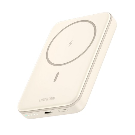 Ugreen Trdls Power Bank 10000mAh 20W USB-C - Sleek White Design, Fast Charging & Portable Power Solution!